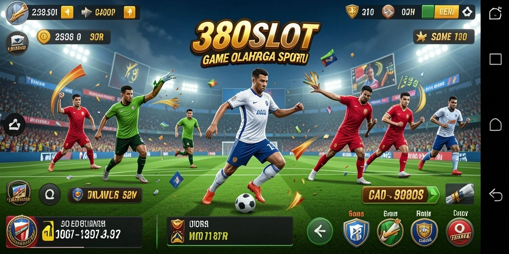 Screenshot gameplay 380SLOT dengan aksi seru dalam pertandingan olahraga.