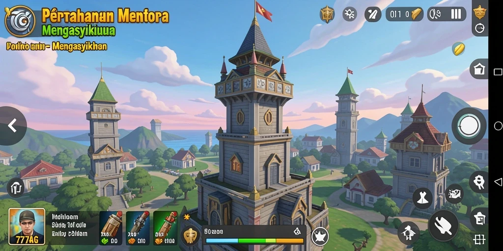 Gameplay seru dari 77AG dalam Tower Defense.