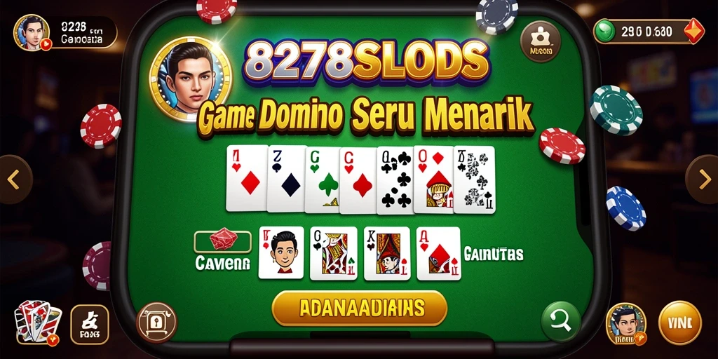 Tampilan gameplay Domino yang seru dan interaktif di 8278SLOTS.