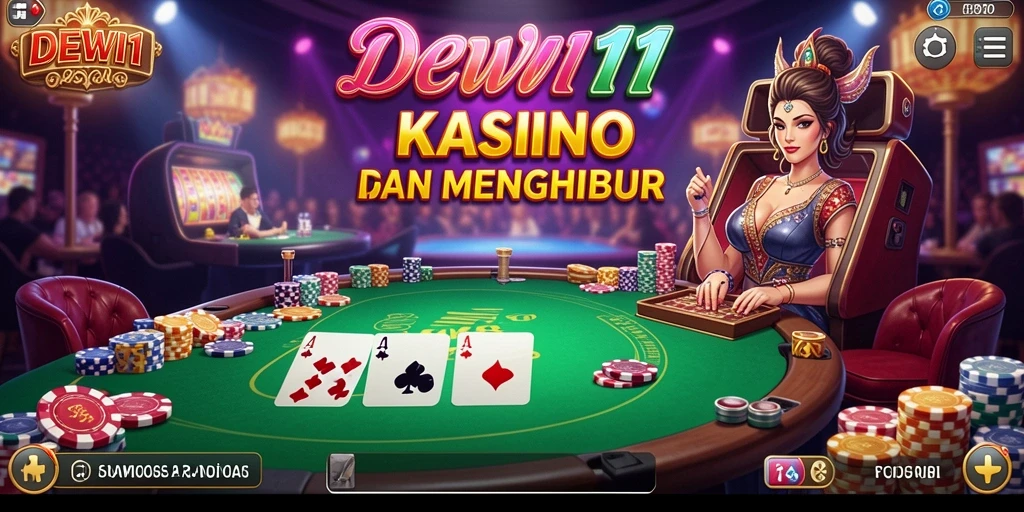 Screenshot gameplay DEWI11 menampilkan keseruan bermain Kasino.