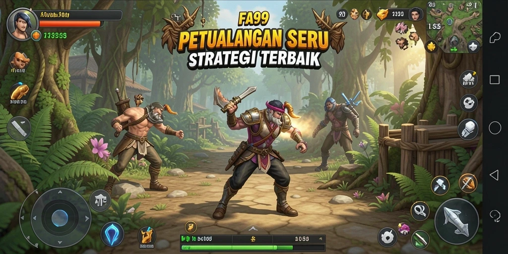 Tampilan gameplay seru dan strategis dalam FA99.