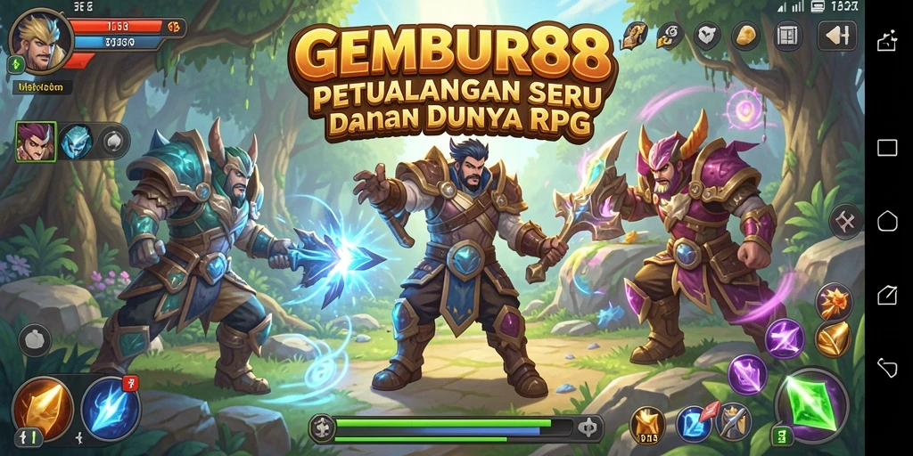 Tangkapan layar gameplay RPG menampilkan pertarungan seru di dunia fantasi.