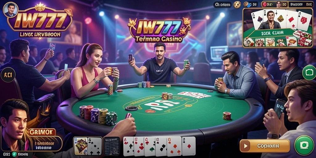 Tampilan menarik dari gameplay langsung IW777 yang menegangkan.