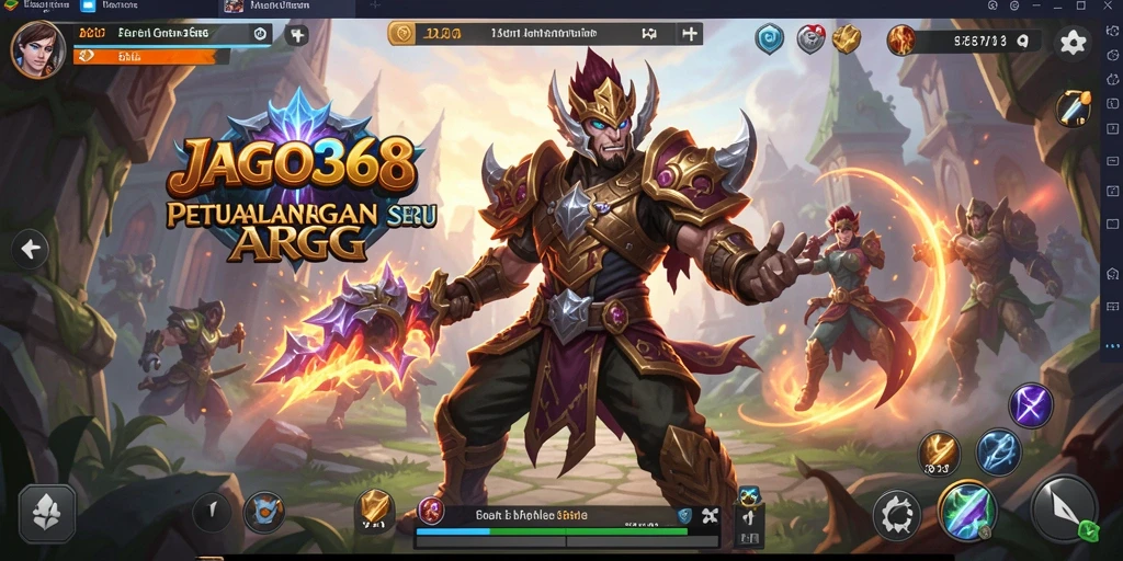Screenshot gameplay JAGO368 menunjukkan pertarungan seru dan grafis memukau.