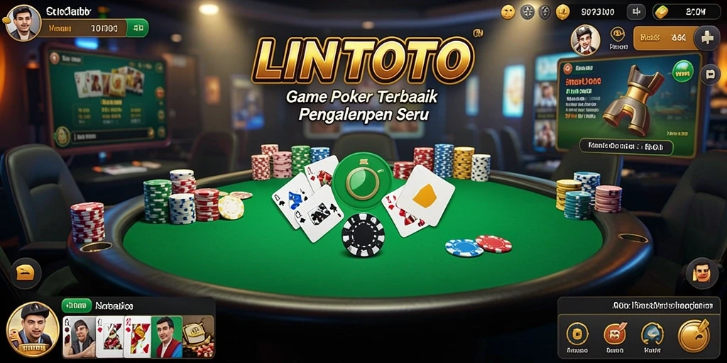 Tampilan menarik dari gameplay Poker di LINITOTO.