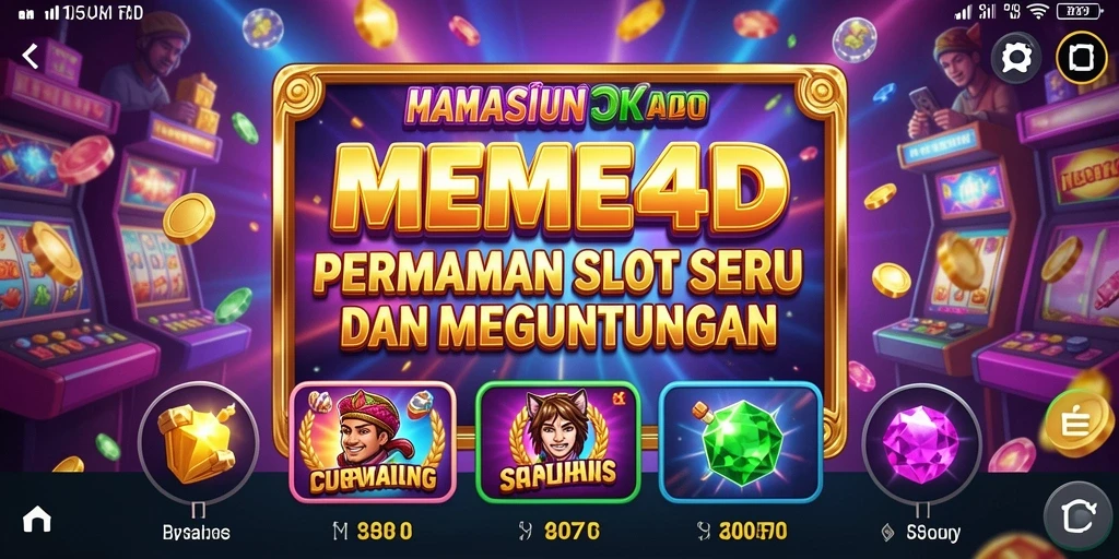 Tampilan gameplay Slot yang menarik di MEME4D.