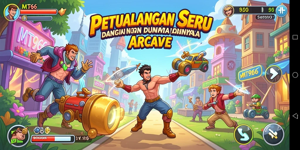 Screenshot gameplay MT966 dengan grafis dan tantangan menarik.