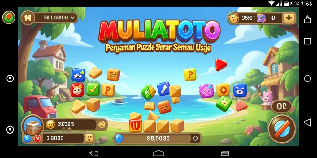 Screenshot utama MULIATOTO menampilkan gameplay Puzzle yang seru dan menantang.