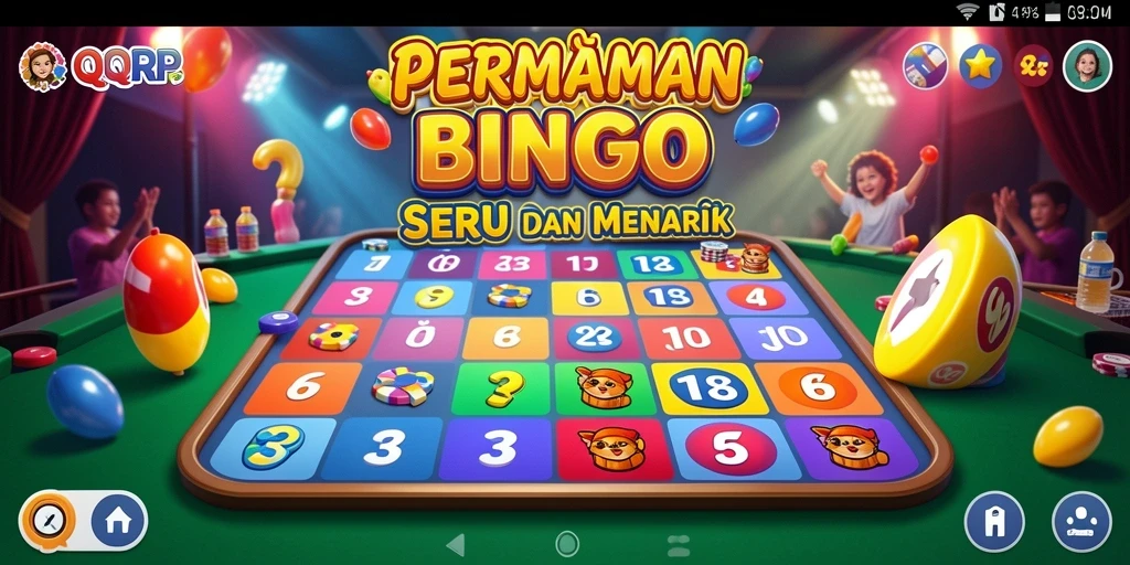 Screenshot game QQRP menampilkan aksi seru permainan Bingo.