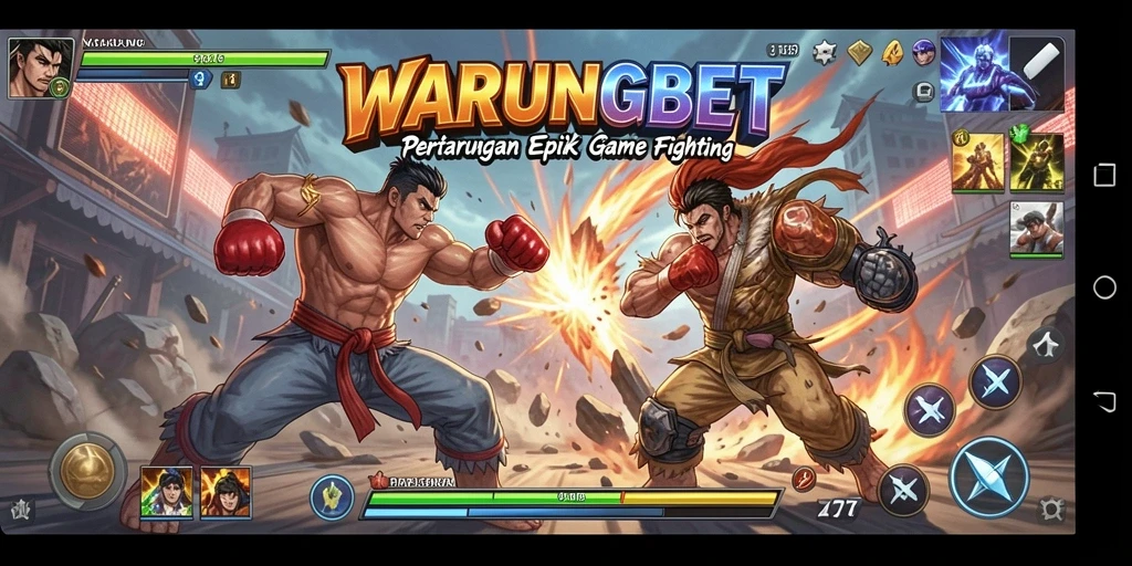 Screenshot gameplay <strong>WARUNGBET</strong> yang menampilkan aksi pertarungan yang intens.